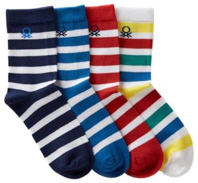 United Colors of Benetton Jungen (4 Paar) 6ao307034 Socken, Mehrfarbig 905, 4 Jahre von United Colors of Benetton