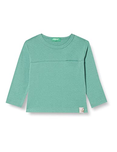 United Colors of Benetton Jungen M/L 3QKXG106J Langarm-T-Shirt, Dunkelgrün 283, 90 von United Colors of Benetton