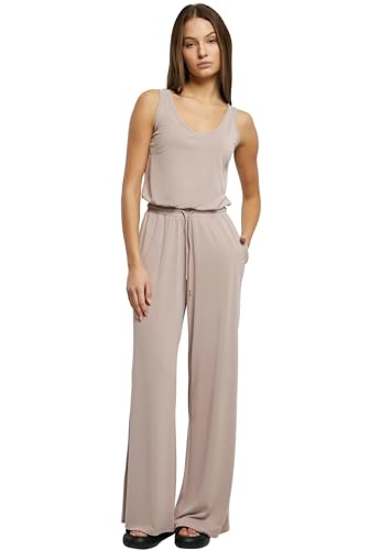 Urban Classics Damen TB5000-Ladies Long Sleevless Modal Jumpsuit T-Shirt, duskrose, S von Urban Classics