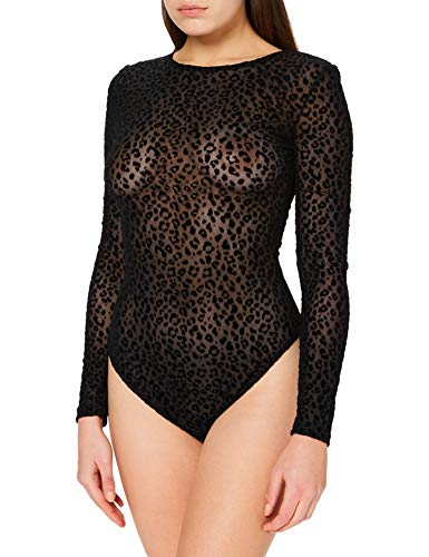 Urban Classics Damen Ladies Flock Lace Body Base Layer, Schwarz, XL EU von Urban Classics