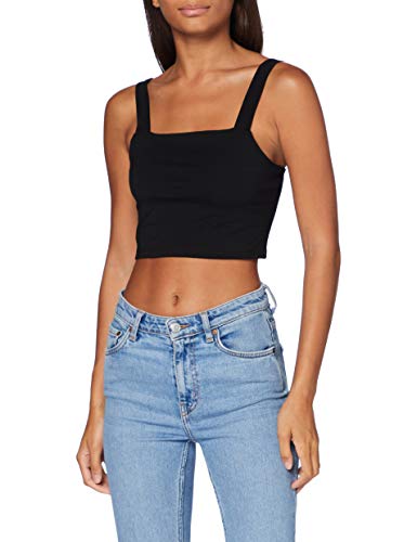 Urban Classics Damen Bovendeel dames cropped top T Shirt, Schwarz, XL EU von Urban Classics