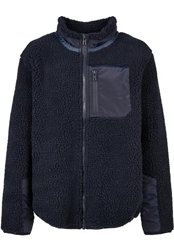 Urban Classics Jungen Boys Sherpa Jacket, midnightnavy, 146-152 von Urban Classics