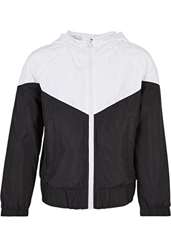 Urban Classics Mädchen UCK3638-Girls Arrow Windbreaker Jacke, White/Black, 110/116 von Urban Classics