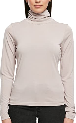 Urban Classics Damen Ladies Modal Turtleneck Long Sleeve T Shirt, Warmgrey, L EU von Urban Classics