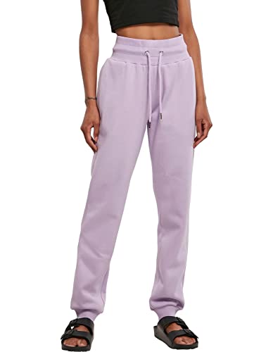 Urban Classics Damen Ladies Organic High Waist Sweat Pants Trainingshose, Lila, L EU von Urban Classics