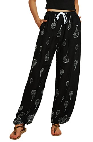 Urban GoCo Damen Haremshose Boho Hippie Hose (L, 4) von Urban GoCo