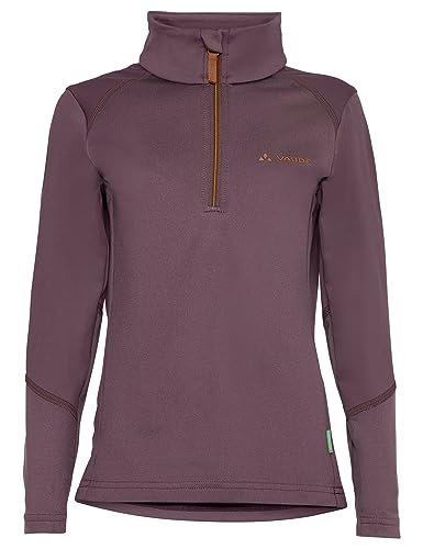 VAUDE Unisex Baby Kids Livigno Halfzip, BlackBerry/Brown, 98 Fleece, bunt, 4 años von VAUDE