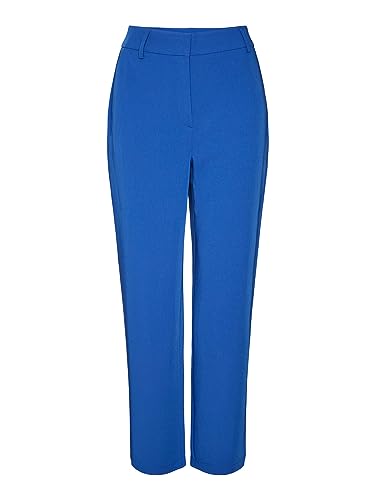 VERO MODA Damen VMZELDA HR Straight Pant NOOS Anzughose, Beaucoup Blue, 34/34 von VERO MODA