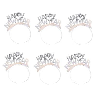 VINTORKY 6St Kopfreifen des neuen Jahres glitzernde Haarspange goldene Haaraccessoires fasching haarreif faschingshaareif weihnachtsdeko Haarschmuck Haarreifen für das neue Jahr bilden von VINTORKY