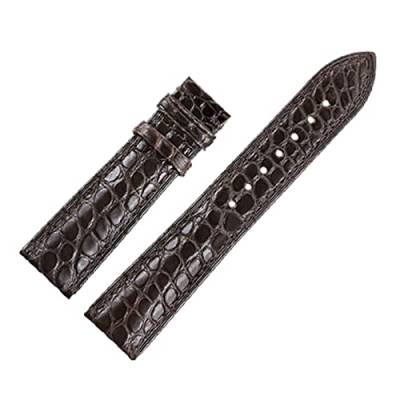 VISIYUBL Skin Leather Watchband Gürtelarmband Armbänder for 12/13/14/15/16/11/18/19/2011/11/12/12/12 (Color : Dark brown, Size : 17mm) von VISIYUBL