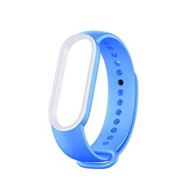 VISIYUBL Sweatproof-Silikon-Ersatz-Armband-Band for Xiaomi-Fit for MI-Band 6 5 Band6 / 5 wasserdichte Gurtarmatur Zubehör (Color : 15) von VISIYUBL