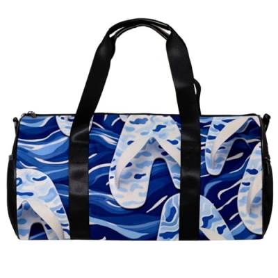 Reisetasche,Herren Sporttasche,Damen Sporttasche,Blauer Hintergrund Hausschuhe,Sporttasche von VTGHDEEQ