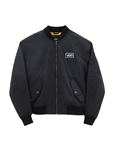 Vans Crew Pilot Bomberjacke für Damen, schwarz, Modell VN0A7RMN M, Schwarz von Vans