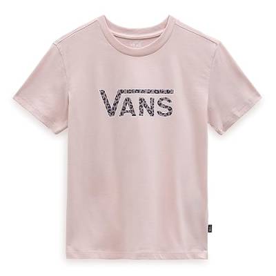 Vans Damen Drop V Cheetah SS Crew T-Shirt, Sepia Rose, von Vans