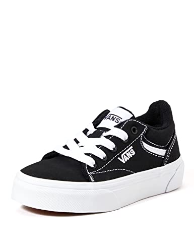 Vans Mixte enfant Seldan Sneaker, Noir Canvas Black White, 37 EU von Vans