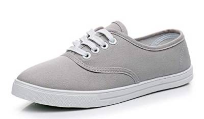 VenusCelia Damen Rainbow Canvas Lace Up Sneaker Ⅱ, Grau (Taupe Grau), 39 EU von VenusCelia