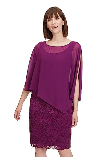 Vera Mont Damen Cocktailkleid mit Spitze, Real Purple, 40 von Vera Mont