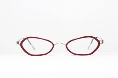 Einzigartige Kleine Lindberg Acetanium Stripwire 9103 Seltene True Vintage Brillen Gläser Lunettes Occhiali Bril Glasögon Gafas E06 von VintageGermanGlasses