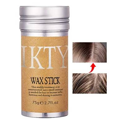 Haarwachsstift für Flyaways - Langanhaltender Flyaways Hair Stick Nicht fettendes Styling - 2,7 oz Wax Stick für Haarkanten Kontrolle Haar Finishing Slick Wax Stick Flyaways Edge Frizz Hair Virtcooy von Virtcooy