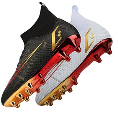 WEJIESS Herren Fußballschuhe High Top Spikes Jugend Outdoor-Training Fußballschuhe Professionelle sportliche Sportschuhe Turf Trainer von WEJIESS