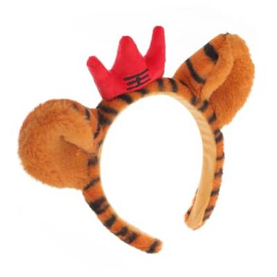 WOFASHPURET 2St Tigerkopfschmuck Tiger Haarreif tierhaarreifen Cosplay-Stirnband Plüschtier-Haarband Stirnband mit Tierohren Tigerohren-Stirnband für Cosplay Weihnachten Haarschmuck Requisiten von WOFASHPURET