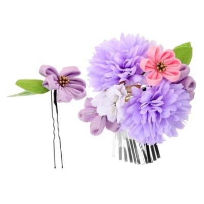 WOFASHPURET 2st Yukata-haarschmuck Haarnadeln Blumenhaarspangen Für Frauen Blumen-haarschmuck Blumen Für Haarschmuck Blumenzauber Blumenclip Blumenklammern Metall Bademantel Fräulein Haarteil von WOFASHPURET