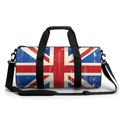 Sporttasche Union Jack Reisetasche Weekender Schwimmtasche Gym Bag Trainingstasche Für Herren Damen 45x23x23cm von Wangsxing