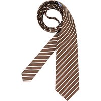 Windsor Herren Krawatte braun Seide College-Streifen von Windsor
