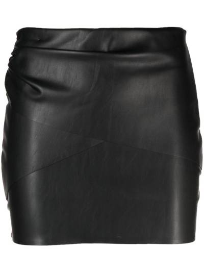 Wolford x N21 Kurzer Lederrock - Schwarz von Wolford