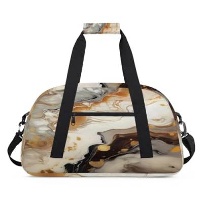 Kunst abstrakte Marmor Druck Kinder Duffel Taschen für Mädchen Jungen, Übernachtung Weekender Reisetasche 24L Sport Gym Duffel Bag Praxis Tote Tragetasche, farbe, (24L) UK, Taschen-Organizer von WowPrint