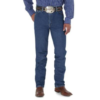 Wrangler Herren Jeans George Strait Cowboy Cut Slim Fit, Dark Stone, 34W / 32L von Wrangler