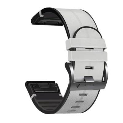 Wtukmo Silikon-Lederband für Garmin Fenix 5 5X Plus 6 6X Pro 7 7X 3 3HR 945 Smartwatch-Armband Quick Fit 26 22 mm Armbänder, 26mm Width, Achat von Wtukmo