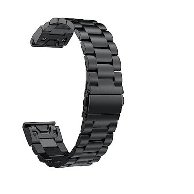 Wtukmo Smartwatch-Metallband für Garmin Fenix 6X 6 Pro 7 7X 5X 5 Armband 20 22 26 mm Armbänder Edelstahl Fenix 7S 6S 5S, 22mm Width, Achat von Wtukmo