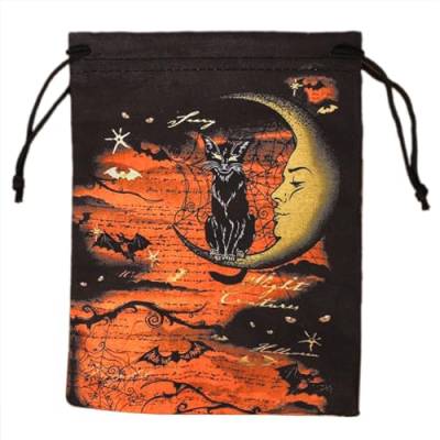 XINYIN Divinations Tarot Karten Würfel Tasche Mini Hochzeitstasche Tischdecke Orakel Kartenspiel Tasche Schmuckaufbewahrung Kordelzug Tarot Taschen Tarot Karte Mit Kordelzug von XINYIN