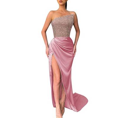 Abendkleider Damen Elegant Luxus High-End Fischschwanz High-End Bankett Temperament Single Schulter Abendkleid Lange Ballkleider A-Linie Backless Party Dress Kleid von Xiangdanful