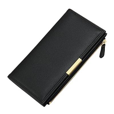 Xiangdanful Geldbörse Damen Glattem und Weichem Kunstleder Portemonnaie Klein Geldbeutel Business Card Mini Wallet Leder Geldbörse Kreditkartenbörse Brieftasche Wallet Handtasche Geldtasche von Xiangdanful