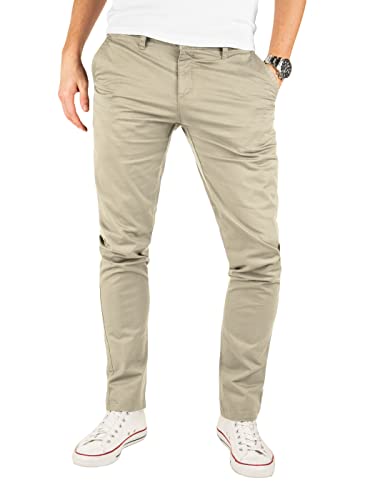 Yazubi Chino Herren Hose - Modell Kyle by Yzb Jeans - Business Männer Chinohose mit Stretchanteil, Beige (Plaza Taupe 161105), W38/L30 von Yazubi