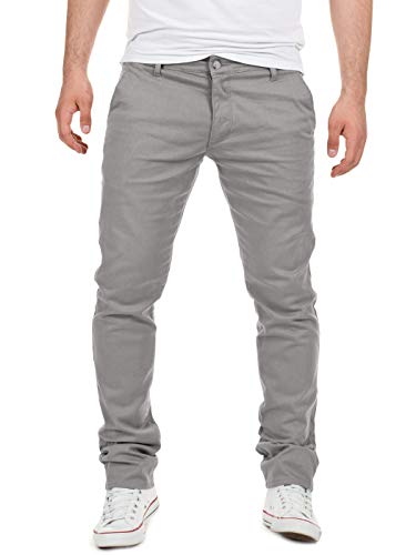 Yazubi Dustin - Chinohosen Für Männer - Stretch Herren Chino Stoffhosen - Chinojeans, Grau (Gull 4R173802), W32/L36 von Yazubi