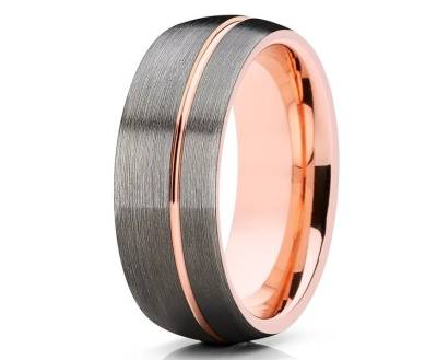 Gunmetal Tungsten Ring - Größe 14 von YorksJewelryDesign