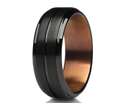 Hartmetall Ring, Kupfer Ehering, Trauring, Ring Für Frauen, Kupfer Ehering, Trauring von YorksJewelryDesign