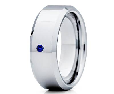 Saphir Ehering, Blauer Ring, Verlobungsring, Verlobungsring, Herren Ehering, Saphir Ring, Blauer Ring von YorksJewelryDesign