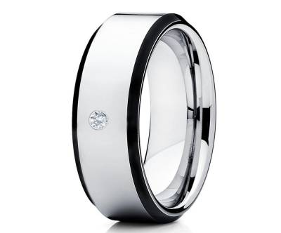 Wolfram Ehering, Weißer Diamant Ring, Verlobungsring, Verlobungsring, Verlobungsring, Verlobungsring, Verlobungsring, Verlobungsring von YorksJewelryDesign