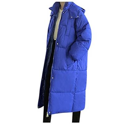 Daunenjacke Steppmantel Übergangsjacke Leichte Lang Winterjacke Damen Mantel Steppjacke 2023 Outdoorjacke Reißverschluss Warm Funktionsjacke Winterparka Gesteppte Jacke Elegant Daunenmantel Oversize von Yourumao