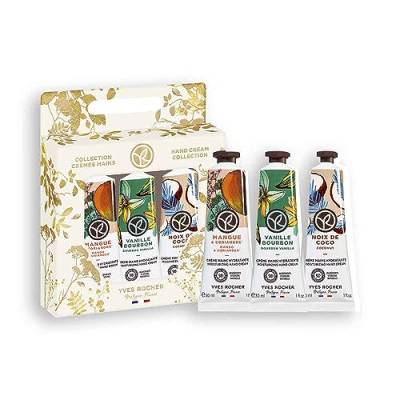 Yves Rocher Kit Handcreme Trio: Bourbon-Vanille, Kokosnuss, Mango & Koriander - Ultimatives Handpflege-Set | Muttertagsgeschenke Set von Yves Rocher