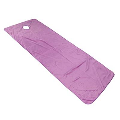 80 X 200 cm Violettes Bettlaken für Schönheitssalons mit Offenem, Plüschstoff für Komfort, Feine Verarbeitung, Langlebig, Große Größe für Spa-Massagetisch von ZJchao