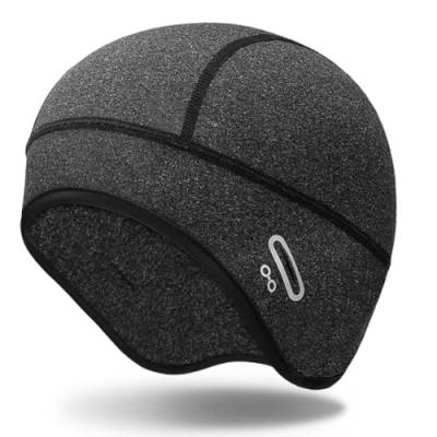 ZKSXOA Fahrrad Mütze Winddicht Bike Warm Cap Helm-Unterziehmütze für Herren Damen Thermal Atmungsaktive Motorradfahren Radsport-mützen Kletterhelm von ZKSXOA