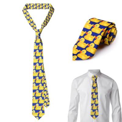 ZKSXOA Herren Krawatten,Ducky Tie für Herren, Schmale Krawatte Elegant Hochzeit Krawatte für Büro oder Festliche Veranstaltunge von ZKSXOA