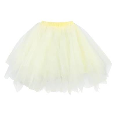 ZZHZGZ Tüllrock Damen Tütü Damen Weiß Sexy Faschingskostüme Damen 90er 50er Ballettrock Multi-SchichtenVintage Ballet Blase Petticoat Puffy Tutu von ZZHZGZ