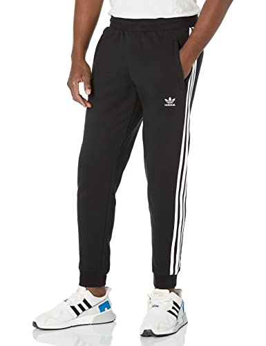 adidas Originals Adicolor Classics Herren-Hose mit 3 Streifen, Schwarz, Klein von adidas Originals