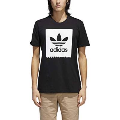 adidas Originals Herren T-Shirt mit Vogelmotiv, Schwarz, schwarz/weiß, Klein von adidas Originals